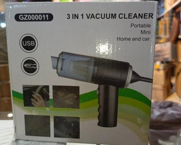 3-in-1 Vacuum Cleaner – Mini Portable for Home and Car Use