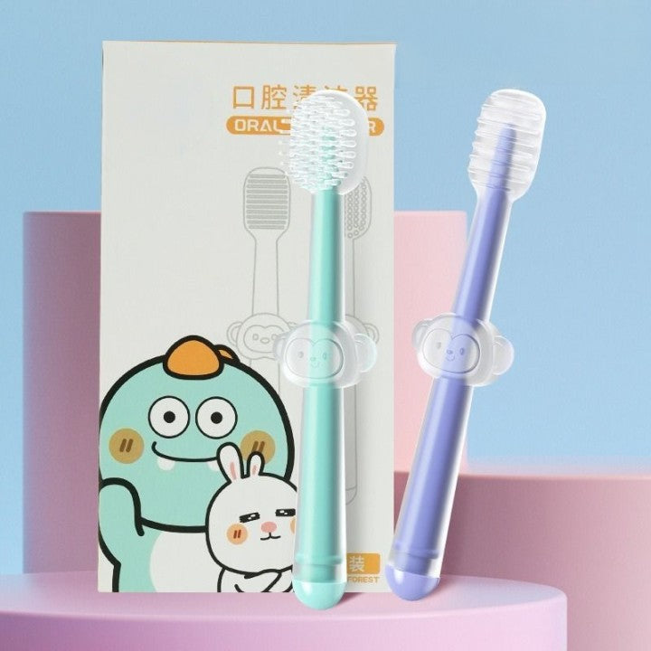 2PCs Silicon Baby Toothbrush for Milk Teeth for bundle