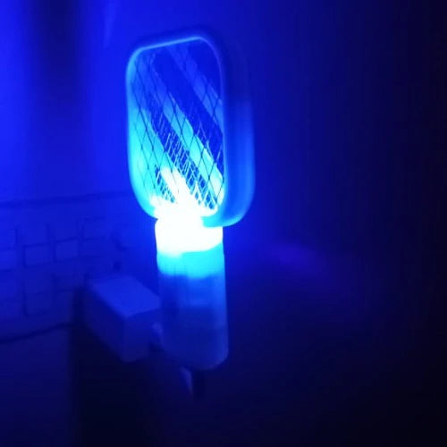 USB Electric Mosquito Killer Racket Lamp | Silent & Safe Insect Killer Light